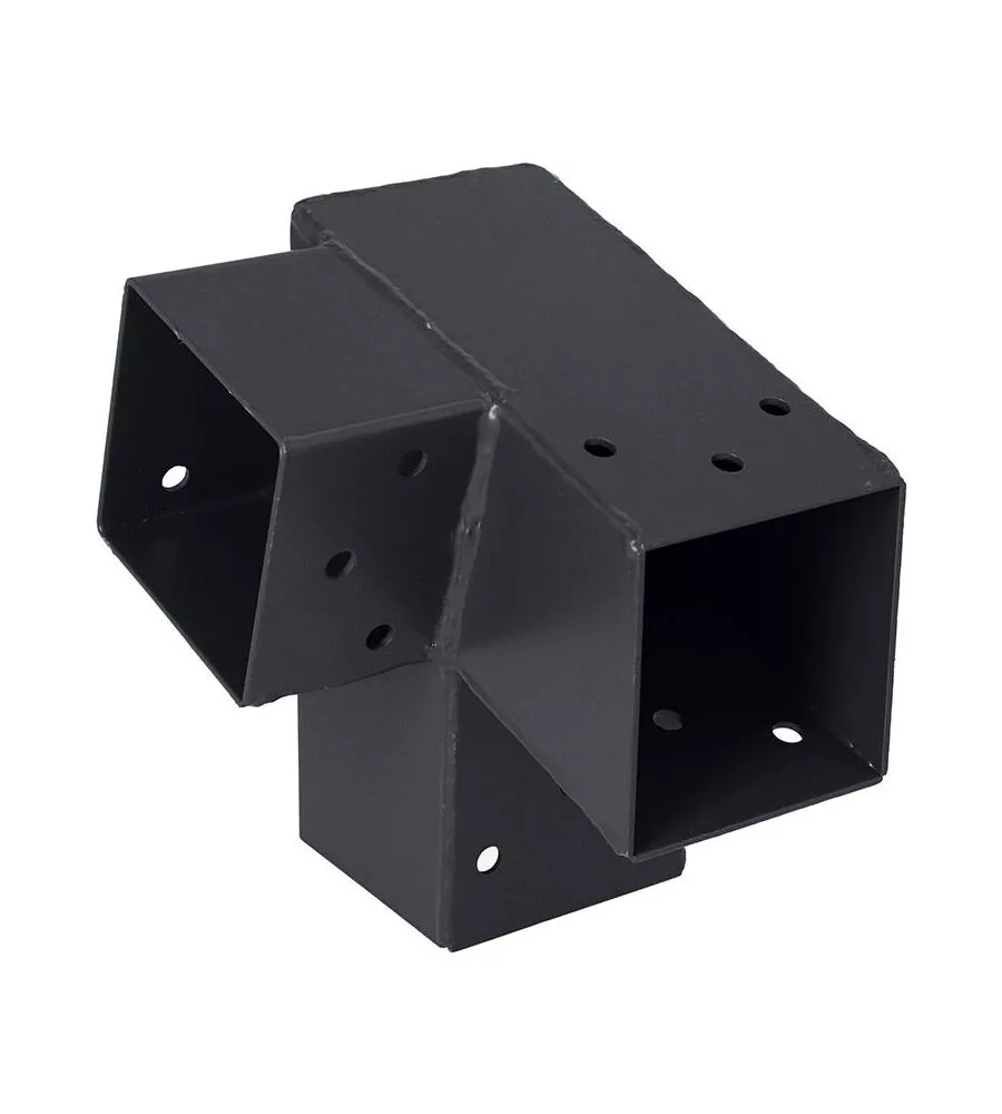 CONNETTORE PLUG-IN PER PALO 7X7 - 3 CONNESSIONI AD ANGOLO DESTRO 75° - ANTRACITE